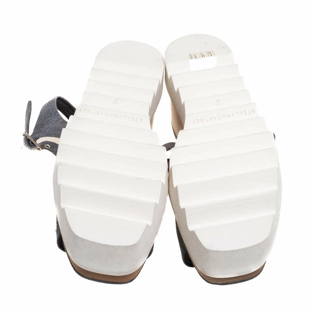 Best Pirce ๐ Stella McCartney Grey Denim Elyse Platform Ankle Strap ๐ฉด Sandals Size 37 For ๐ฉ Women ๐ฏ 8 Best Pirce ๐ Stella McCartney Grey Denim Elyse Platform Ankle Strap ๐ฉด Sandals Size 37 For ๐ฉ Women ๐ฏ - Image 6