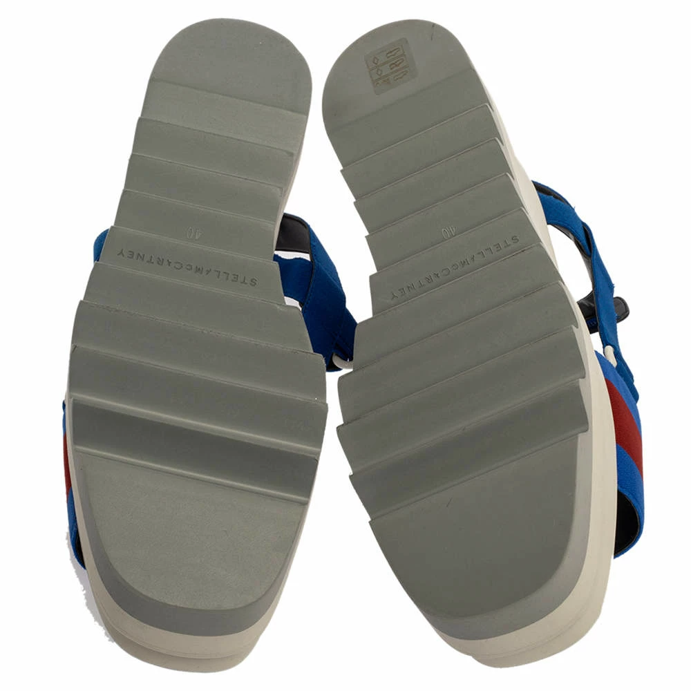 Cheap ๐ Stella McCartney Blue Canvas Striped Platform Ankle Strap ๐ฉด Sandals Size 40 For ๐ฉ Women ๐ 8 Cheap ๐ Stella McCartney Blue Canvas Striped Platform Ankle Strap ๐ฉด Sandals Size 40 For ๐ฉ Women ๐ - Image 6