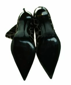 Top 10 ✔️ Stella McCartney Green/Black Animal Print Velvet Pointed Toe Ankle Booties Size 41 For 👩 Women 🎉 -Stella McCartney Shop luxury women stella mccartney new shoes p368336 003