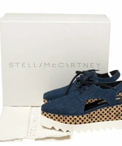 Top 10 🛒 Stella McCartney Blue Denim Elyse Cut Out Derby Size 39 For 👩 Women 🌟 -Stella McCartney Shop luxury women stella mccartney new shoes p393596 003