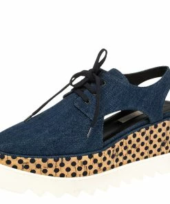 Top 10 🛒 Stella McCartney Blue Denim Elyse Cut Out Derby Size 39 For 👩 Women 🌟