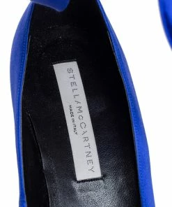 Wholesale 🧨 Stella McCartney Blue Satin Ankle Wrap Pumps Size 40 For 👩 Women 🤩 -Stella McCartney Shop luxury women stella mccartney new shoes p399117 005
