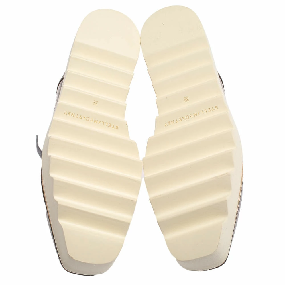 Top 10 👍 Stella McCartney Metallic Silver Snake Embossed Faux Leather Elyse Platform Derby 👟 Sneakers Size 39 For 👩 Women 😉 8 Top 10 👍 Stella McCartney Metallic Silver Snake Embossed Faux Leather Elyse Platform Derby 👟 Sneakers Size 39 For 👩 Women 😉 - Image 6