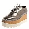 Top 10 👍 Stella McCartney Metallic Silver Snake Embossed Faux Leather Elyse Platform Derby 👟 Sneakers Size 39 For 👩 Women 😉 -Stella McCartney Shop luxury women stella mccartney new shoes p426190 003
