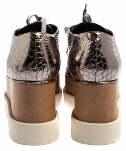 Top 10 👍 Stella McCartney Metallic Silver Snake Embossed Faux Leather Elyse Platform Derby 👟 Sneakers Size 39 For 👩 Women 😉 14 Top 10 👍 Stella McCartney Metallic Silver Snake Embossed Faux Leather Elyse Platform Derby 👟 Sneakers Size 39 For 👩 Women 😉 -Stella McCartney Shop luxury women stella mccartney new shoes p426190 005