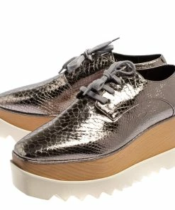 Top 10 👍 Stella McCartney Metallic Silver Snake Embossed Faux Leather Elyse Platform Derby 👟 Sneakers Size 39 For 👩 Women 😉 13 Top 10 👍 Stella McCartney Metallic Silver Snake Embossed Faux Leather Elyse Platform Derby 👟 Sneakers Size 39 For 👩 Women 😉 -Stella McCartney Shop luxury women stella mccartney new shoes p426190 006
