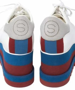 Best deal ⭐ Stella McCartney White Faux Leather Elyse Platform Derby Size 41 For 👩 Women ⌛ -Stella McCartney Shop luxury women stella mccartney new shoes p457592 003