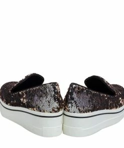 Top 10 ✔️ Stella McCartney Gold/Silver Sequin Binx Platform 👟 Sneakers Size 40 For 👩 Women ⌛ -Stella McCartney Shop luxury women stella mccartney new shoes p471716 006