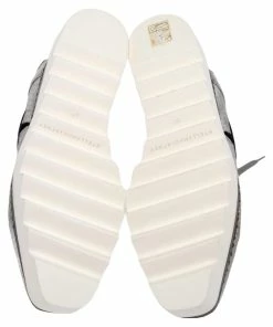 Outlet 💯 Stella McCartney Metallic Silver Python Effect Faux Leather And Faux Fur Elyse Star Platform Derby Size 37 For 👩 Women 😉 -Stella McCartney Shop luxury women stella mccartney new shoes p482125 003