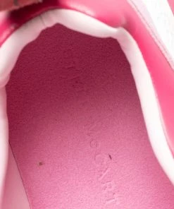 Flash Sale ⌛ Stella McCartney Pink Faux Leather And Fabric Eclypse Velcro Strap Low Top 👟 Sneakers Size 40 For 👩 Women 🎁 -Stella McCartney Shop luxury women stella mccartney new shoes p482428 002