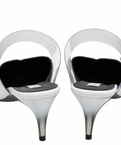 Promo 😍 Stella McCartney White Faux Leather And PVC Pointed Toe Mule 🩴 Sandals Size 39 For 👩 Women ⌛ 14 Promo 😍 Stella McCartney White Faux Leather And PVC Pointed Toe Mule 🩴 Sandals Size 39 For 👩 Women ⌛ -Stella McCartney Shop luxury women stella mccartney new shoes p486284 001