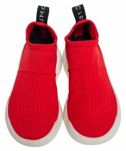 Top 10 ❤️ Stella McCartney Red Knit Fabric Slip On 👟 Sneakers Size 36 For 👩 Women 👍 -Stella McCartney Shop luxury women stella mccartney new shoes p489346 002