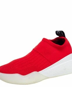 Top 10 ❤️ Stella McCartney Red Knit Fabric Slip On 👟 Sneakers Size 36 For 👩 Women 👍