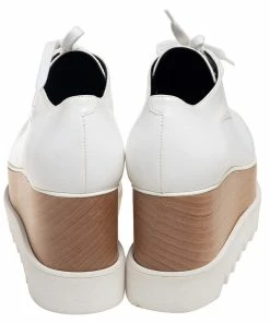 Best reviews of ⭐ Stella McCartney White Faux Leather Elyse Platform 👟 Sneakers Size 36 For 👩 Women 🤩 -Stella McCartney Shop luxury women stella mccartney new shoes p535835 005