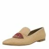 Cheap ⌛ Stella McCartney Beige Woven Fabric Embellishment Tatami Flats Size 37.5 For 👩 Women 🥰 -Stella McCartney Shop luxury women stella mccartney new shoes p55496 001