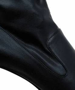 Cheapest 🤩 Stella McCartney Black Faux Leather Abbey Over The Knee 🥾 Boots Size 40 For 👩 Women 🥰 -Stella McCartney Shop luxury women stella mccartney new shoes p59180 010