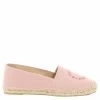 Hot Sale 😉 Stella McCartney Pink Canvas Rubber Selene Espadrilles Stella Logo Flats Size IT 37 For 👩 Women 🥰 -Stella McCartney Shop luxury women stella mccartney new shoes p599246 001