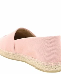 Hot Sale 😉 Stella McCartney Pink Canvas Rubber Selene Espadrilles Stella Logo Flats Size IT 37 For 👩 Women 🥰 -Stella McCartney Shop luxury women stella mccartney new shoes p599246 003