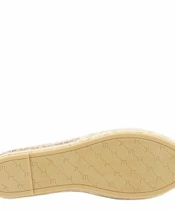 Hot Sale 😉 Stella McCartney Pink Canvas Rubber Selene Espadrilles Stella Logo Flats Size IT 37 For 👩 Women 🥰 -Stella McCartney Shop luxury women stella mccartney new shoes p599246 005
