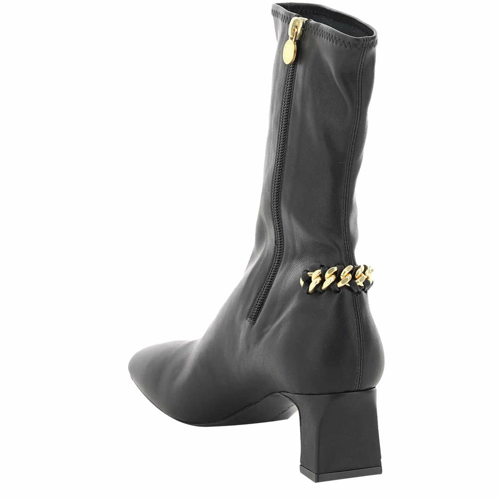 Budget ๐ Stella McCartney Black Faux Leather Stretch Ankle With Chain ๐ฅพ Boots Size IT 38 For ๐ฉ Women โญ 5 Budget ๐ Stella McCartney Black Faux Leather Stretch Ankle With Chain ๐ฅพ Boots Size IT 38 For ๐ฉ Women โญ - Image 3