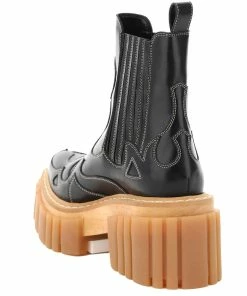 Best reviews of 😀 Stella McCartney Black Leather Emilie 🥾 Boots Size IT 36 For 👩 Women 🔥 -Stella McCartney Shop luxury women stella mccartney new shoes p599255 004