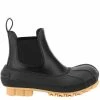 Discount 🧨 Stella McCartney Black Leather Rubber Duck City Chelsea 🥾 Boots Size IT 38 For 👩 Women ⭐