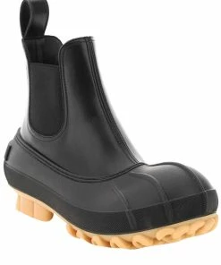 Discount 🧨 Stella McCartney Black Leather Rubber Duck City Chelsea 🥾 Boots Size IT 38 For 👩 Women ⭐ -Stella McCartney Shop luxury women stella mccartney new shoes p599279 005