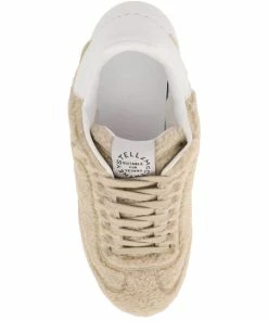 Cheapest 🥰 Stella McCartney Beige Leather Loop Faux Fur 👟 Sneakers Size IT 37 For 👩 Women 🛒 -Stella McCartney Shop luxury women stella mccartney new shoes p599285 003