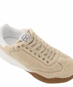 Cheapest 🥰 Stella McCartney Beige Leather Loop Faux Fur 👟 Sneakers Size IT 37 For 👩 Women 🛒 -Stella McCartney Shop luxury women stella mccartney new shoes p599285 005