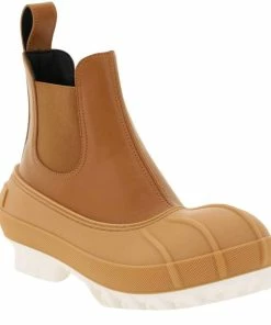 Promo 🎉 Stella McCartney Brown/White Leather Rubber Duck City Chelsea 🥾 Boots Size IT 37 For 👩 Women ❤️ -Stella McCartney Shop luxury women stella mccartney new shoes p599289 005