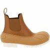 Promo ⌛ Stella McCartney Brown/White Leather Rubber Duck City Chelsea 🥾 Boots Size IT 38 For 👩 Women 👍