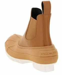 Brand new ⭐ Stella McCartney Brown/White Leather Rubber Duck City Chelsea 🥾 Boots Size IT 39 For 👩 Women 🥰 -Stella McCartney Shop luxury women stella mccartney new shoes p599291 004