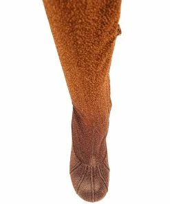 Best Sale 🤩 Stella McCartney Orange Leather Fabric Duck City Glitter Over-The-Knee 🥾 Boots Size IT 37 For 👩 Women 🧨 -Stella McCartney Shop luxury women stella mccartney new shoes p599293 003