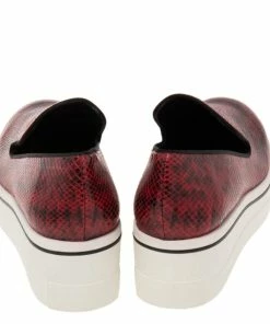 Deals ⭐ Stella McCartney Red/Black Faux Snakeskin Platform 👟 Sneakers Size 41 For 👩 Women 👏 -Stella McCartney Shop luxury women stella mccartney new shoes p616408 006