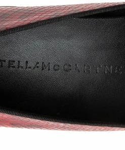 Deals ⭐ Stella McCartney Red/Black Faux Snakeskin Platform 👟 Sneakers Size 41 For 👩 Women 👏 -Stella McCartney Shop luxury women stella mccartney new shoes p616408 009