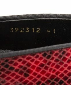 Deals ⭐ Stella McCartney Red/Black Faux Snakeskin Platform 👟 Sneakers Size 41 For 👩 Women 👏 -Stella McCartney Shop luxury women stella mccartney new shoes p616408 010