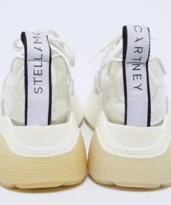 Wholesale 🌟 Stella McCartney White PVC And Faux Leather Eclypse 👟 Sneakers Size 36 For 👩 Women 👍 -Stella McCartney Shop luxury women stella mccartney new shoes p622758 005