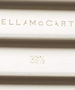 Deals 💯 Stella McCartney White Faux Leather Ankle Strap Wedge 🩴 Sandals Size 39.5 For 👩 Women 👏 -Stella McCartney Shop luxury women stella mccartney new shoes p630089 005