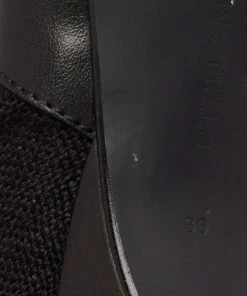 Wholesale 😍 Stella McCartney Black Faux Leather And Canvas Ankle 🥾 Boots Size 36 For 👩 Women 👏 -Stella McCartney Shop luxury women stella mccartney new shoes p634172 001