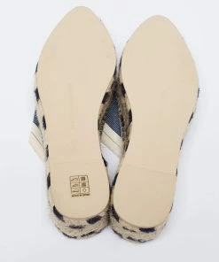 Best reviews of ❤️ Stella McCartney Navy Blue/Beige Canvas Peep-Toe Espadrille Platform 🩴 Sandals Size 39 For 👩 Women 🎉 -Stella McCartney Shop luxury women stella mccartney new shoes p644687 001