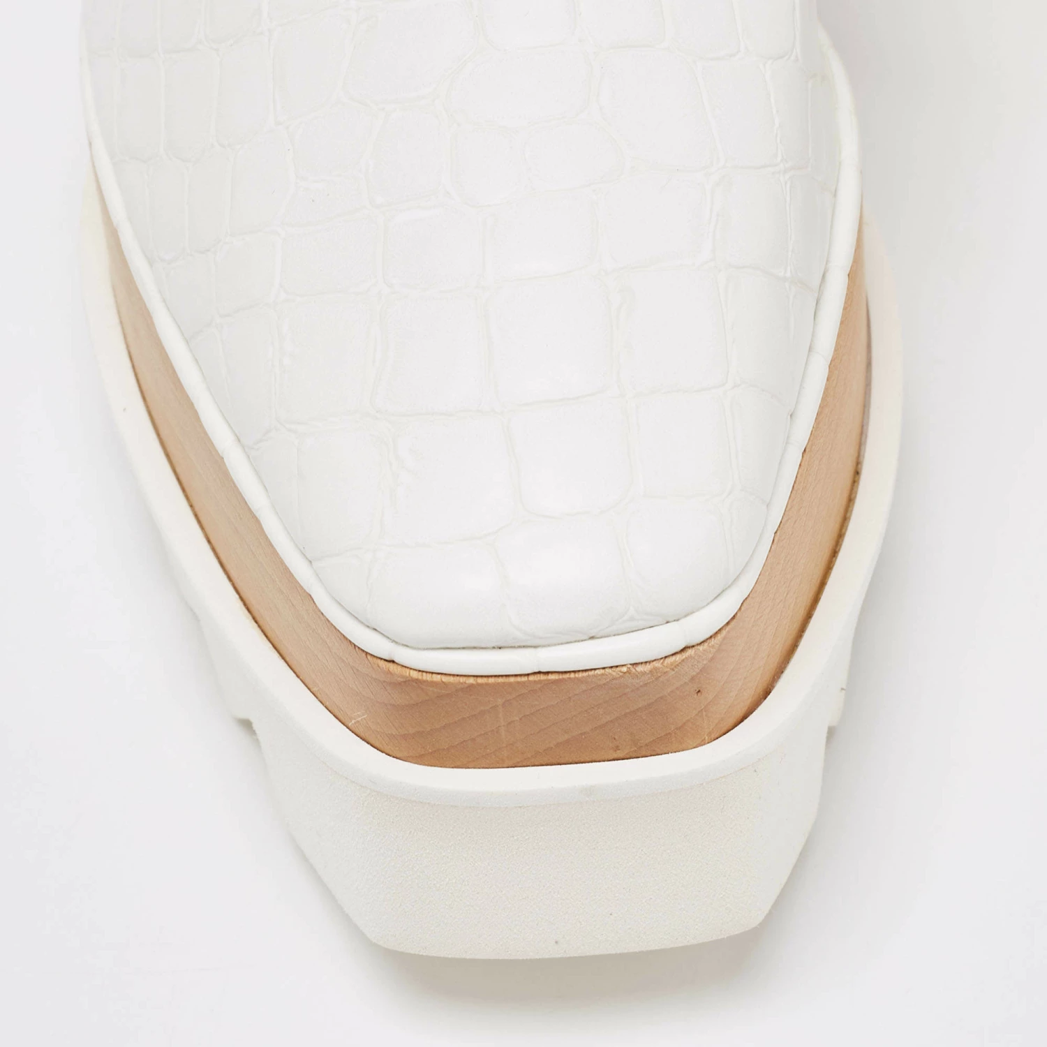 Cheap โ Stella McCartney White Croc Embossed Faux Leather Elyse Platform ๐ Sneakers Size 40 For ๐ฉ Women โ 9 Cheap โ Stella McCartney White Croc Embossed Faux Leather Elyse Platform ๐ Sneakers Size 40 For ๐ฉ Women โ - Image 7