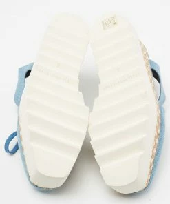Outlet ✔️ Stella McCartney Blue Denim Elyse Platform Slingback Derby 👟 Sneakers Size 36 For 👩 Women 😉 -Stella McCartney Shop luxury women stella mccartney new shoes p671421 007