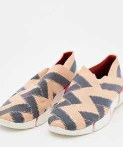 Discount 😍 Stella McCartney Beige/Grey Elastic Slip On 👟 Sneakers Size 41 For 👩 Women 🧨 -Stella McCartney Shop luxury women stella mccartney new shoes p672354 004