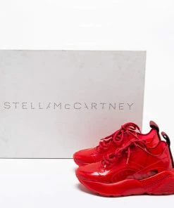 Best Sale 🤩 Stella McCartney Red PVC Eclypse 👟 Sneakers Size 36 For 👩 Women ⌛ -Stella McCartney Shop luxury women stella mccartney new shoes p682087 009
