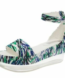 Deals 🔥 Stella McCartney Printed Valerie Plexi Wedge 🩴 Sandals Size 41 For 👩 Women 👏