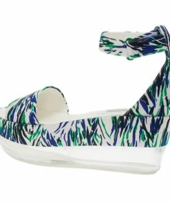 Deals 🔥 Stella McCartney Printed Valerie Plexi Wedge 🩴 Sandals Size 41 For 👩 Women 👏 -Stella McCartney Shop luxury women stella mccartney new shoes p7192 003