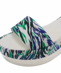 Deals 🔥 Stella McCartney Printed Valerie Plexi Wedge 🩴 Sandals Size 41 For 👩 Women 👏 -Stella McCartney Shop luxury women stella mccartney new shoes p7192 009