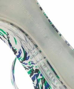 Deals 🔥 Stella McCartney Printed Valerie Plexi Wedge 🩴 Sandals Size 41 For 👩 Women 👏 -Stella McCartney Shop luxury women stella mccartney new shoes p7192 010