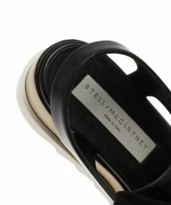 Wholesale 🛒 Stella McCartney Black Faux Leather Elyse Cut-Out Derby Size 36 For 👩 Women 🔔 -Stella McCartney Shop luxury women stella mccartney new shoes p81424 007