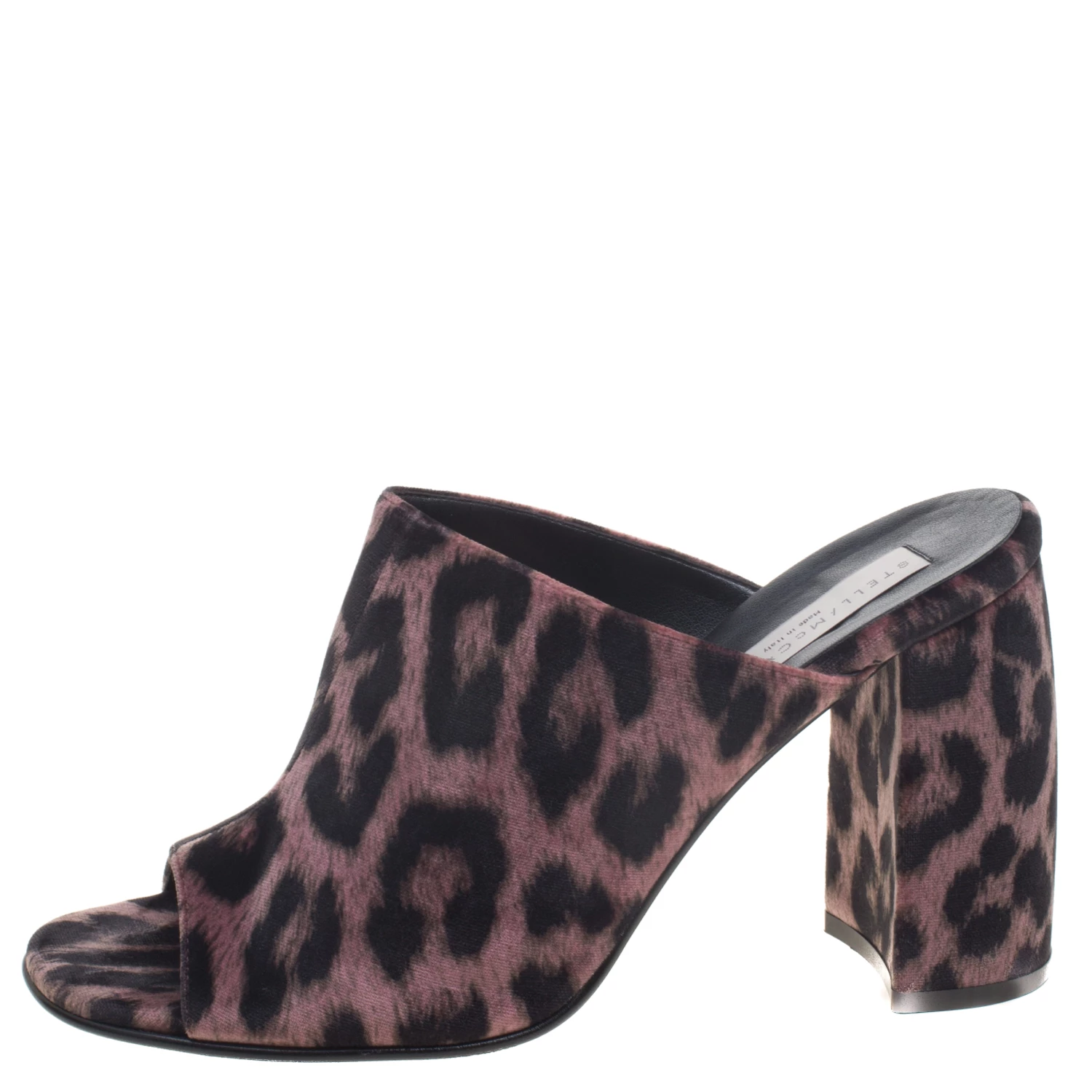 Best Pirce 😍 Stella McCartney Rose Pink Leopard Printed Velvet Sabot Mules Size 39.5 For 👩 Women 😉 4 Best Pirce 😍 Stella McCartney Rose Pink Leopard Printed Velvet Sabot Mules Size 39.5 For 👩 Women 😉 - Image 2